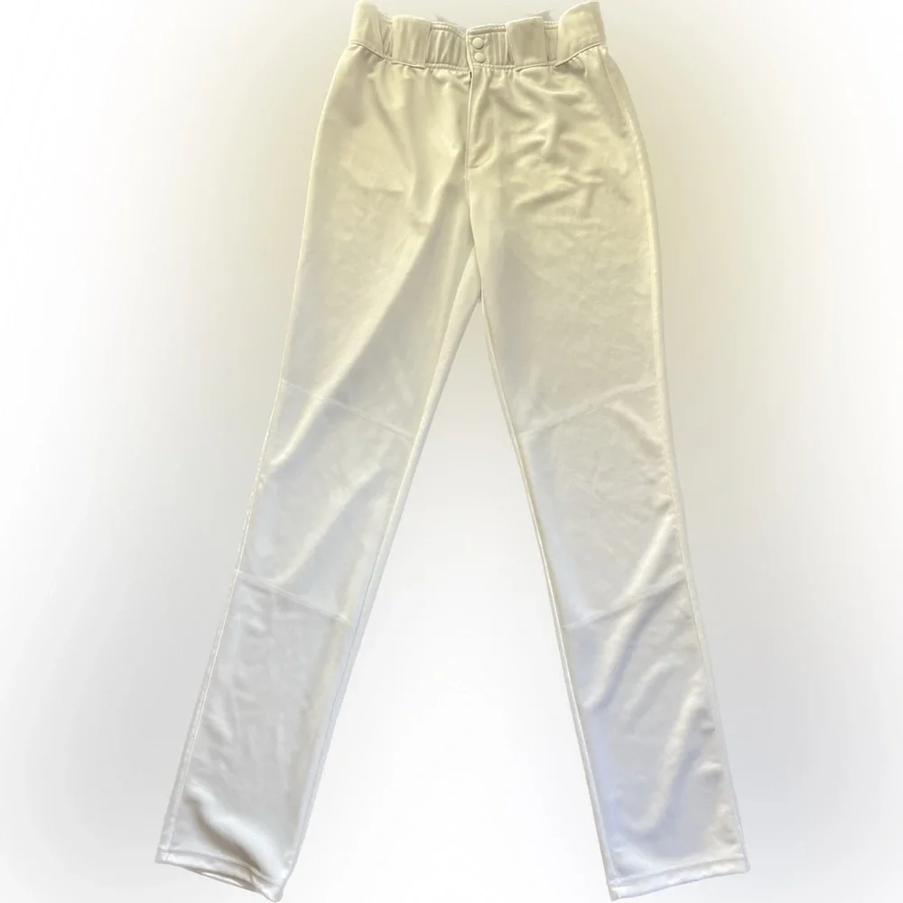 Adidas Open Hem NWOT White Baseball Pants Men’s Size Medium Elastic Waistband